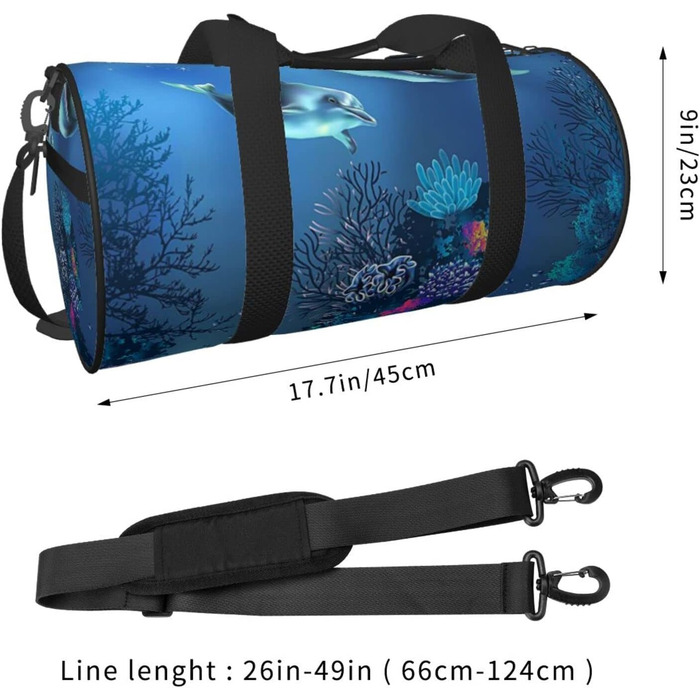 Дорожня сумка-циліндр з тропічним принтом пальмового листя, спортивна сумка для чоловіків та жінок, сумка-мішок, спортивна дорожня сумка