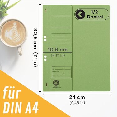 Папка-регістратор з люверсами DIN A4, 250 г/м перероблений картон, 7 кольорів (по 3 кожного), обкладинки, сертифікована Blue Angel, екологічно чиста, зроблена в Німеччині, 21