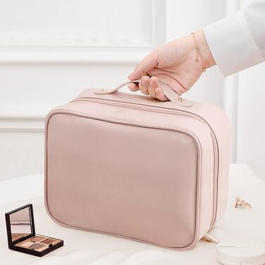 Косметичка, сумка для макіяжу Косметичка для подорожей, водонепроникна косметичка з PU шкіри з відділеннями, портативна косметичка