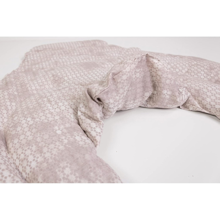 Подушка для шиї шийного відділу хребта - шия плечі спина - ріпакова подушка - подушка для шиї з підігрівом - зігріваюча подушка для шиї - колір сіро-бежевий, шеббі-шик