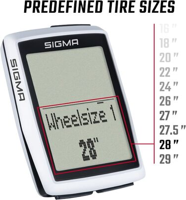 Велокомп'ютер SIGMA BC 12.0 WL, Бездротовий, Водонепроникний, Пластик, Чорний
