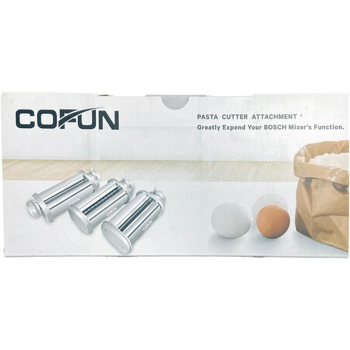 Насадка для пасти COFUN для Bosch Mum 5 аксесуарів, 3 шт. и макаронна машина для насадки Bosch Mum5 аксесуари, ролик для пасти з нержавіючої сталі для фетучіні для Bosch Mum 5 аксесуарів