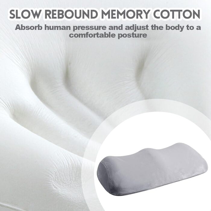 Ергономічна подушка для коліна, наколінник з піни з ефектом пам&39яті, знімний та пральний, для підтримки ніг, колін, стегон, 55 30 14,5 см