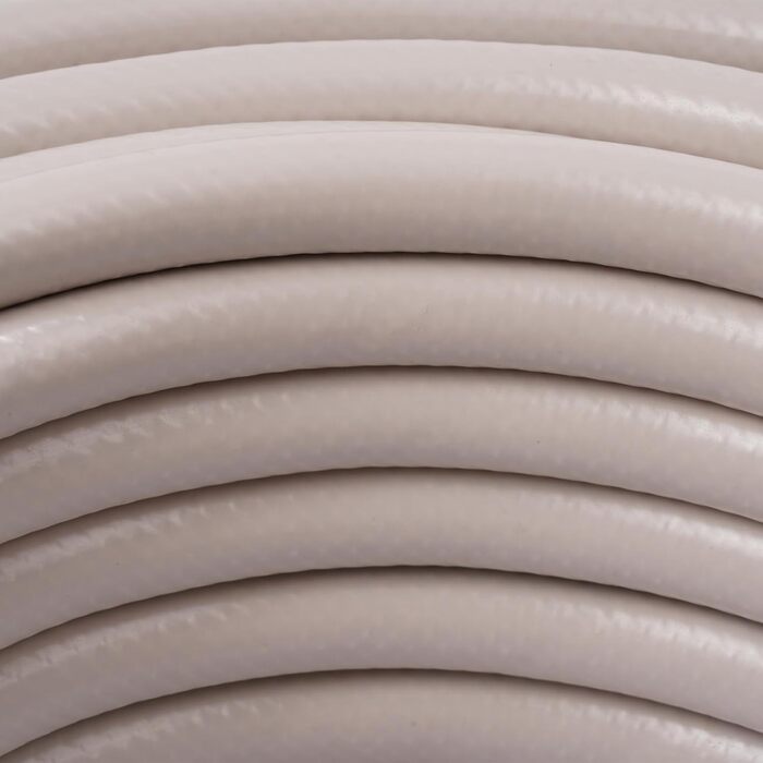 Шланг садовий Relaxdays, 20 м, універсальний водяний шланг 1/2, стійкий до УФ-випромінювання та погодних умов, тканинний садовий шланг, PP, бежевий