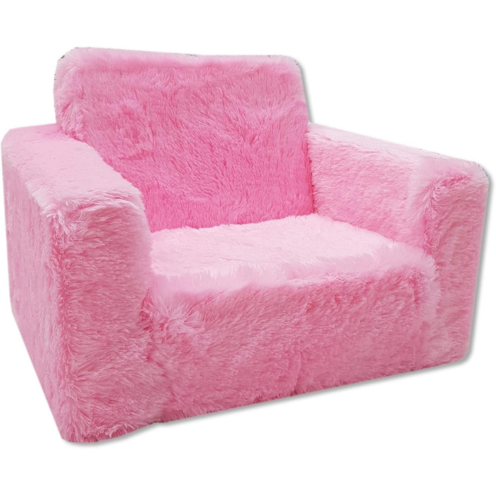 Дитяче крісло Odolplusz з функцією розкладання міні-крісло для дитячої кімнати дитяче крісло Relax крісло Затишне крісло (рожеве),