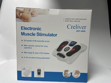 Стимулятор кровообігу для стоп і ніг Creliver-300A, EMS & TENS масажер для нервових м'язів