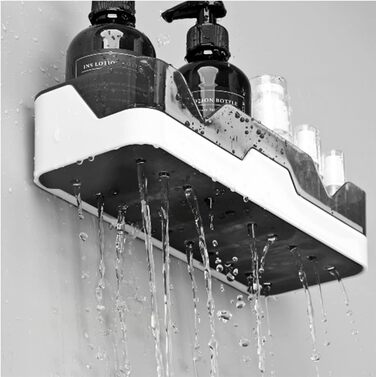 И полиця для ванної кімнати, полиці для ванної кімнати без свердління, полиця для душу пластикові кошики для душу, що кріпляться н