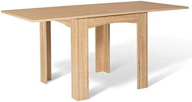 Розкладний прямокутний обідній стіл DONA, 4-8 осіб, бук, 80-160 см