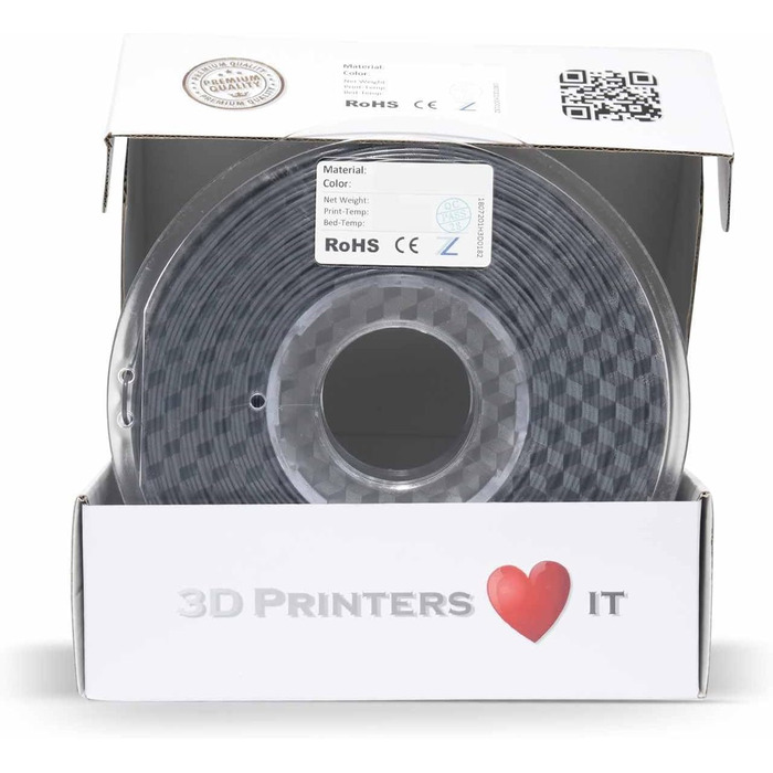 Мм СІРИЙ ТЕМНИЙ 1кг високоякісна нитка для 3D-друку, легка в обробці, ідеальна для моделей та прототипів, 3D PLA 1.75