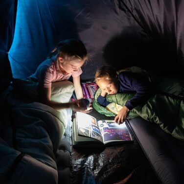 Туристичний ліхтар Skandika Tarfala Світлодіодний ліхтар, акумуляторний, плавне регулювання яскравості, гачок для підвішування, USB-порт, портативний зовнішній акумулятор 3600 мАг, теплий білий, холодний білий, 110 годин автономної роботи Ліхтар для намет