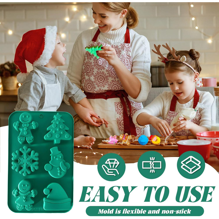 Силіконова форма з 2 елементів для випічки різдвяних тістечок Mein HERZ