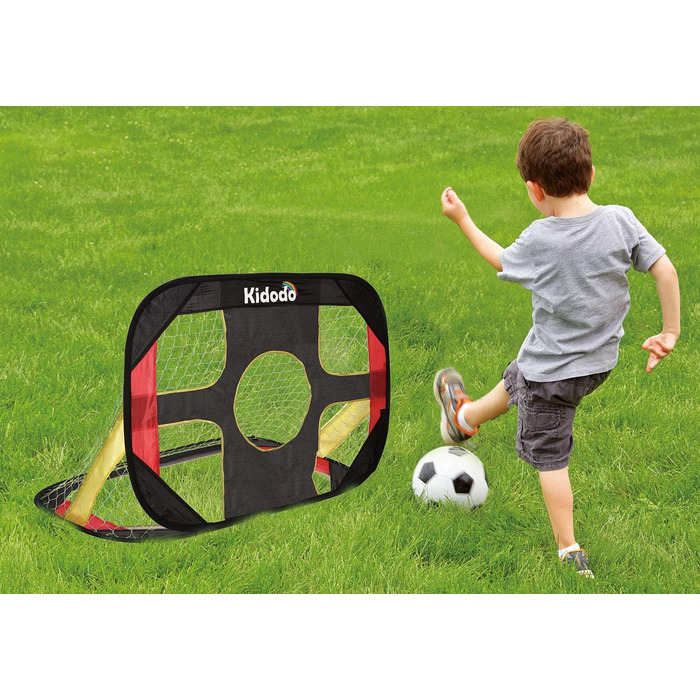 Футбольні ворота Kidodo для дітей, висувні ворота для дітей, складні та портативні футбольні ворота, іграшка для вулиці, саду та дому, 100 x 70 x 70 см, 100 шт.