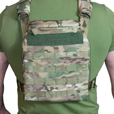 Плитоноска полегшена з кордури Kirasa мультикам (Арт.KI1012)