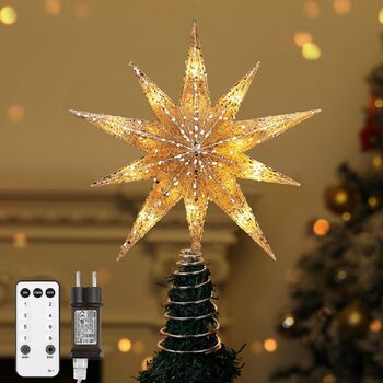 Різдвяна верхівка для ялинки Lewondr