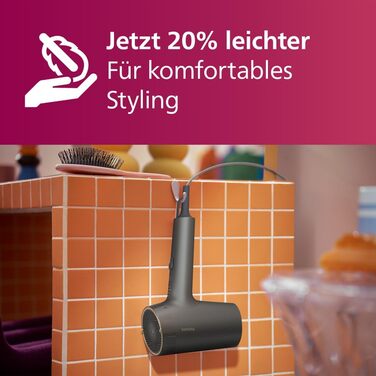 Фен Philips серії 7000, сушіть і укладайте з легкістю, технологія ThermoShield Advanced, мінеральні іони, з насадкою та дифузором,