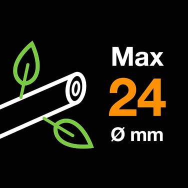 Садові ножиці Fiskars Bypass, Plus, P521, Для свіжих гілок та сучків, Антипригарне покриття, Леза з нержавіючої сталі, Довжина 20,1 см, Чорний/Помаранчевий, 1057167 Bypass P521