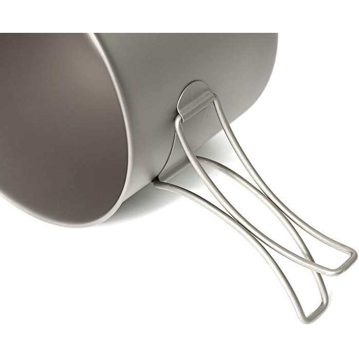 Посуд для кемпінгу TOAKS з чистого титану для використання на свіжому повітрі - Можна використовувати як чашки, миски та каструлі (1600 мл)