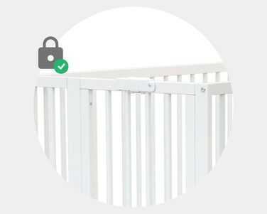 Складане дитяче ліжко 60x120 см Біле Складане дерев&39яне дитяче ліжко на колесах Біле 60 x 120-124,5 x 64,5 x 87,5 см, 4 - PRO ESSENTIEL