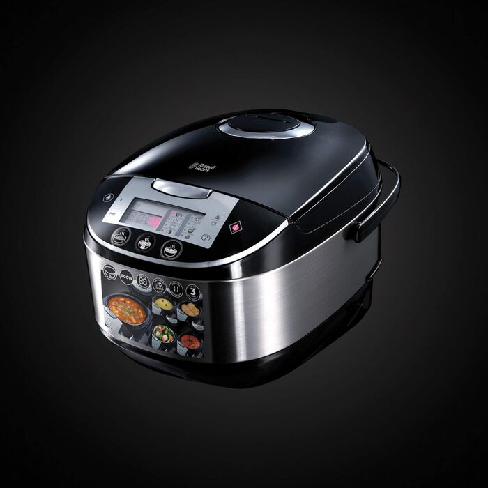 Мультиварка Russell Hobbs 11-в-1 рисоварка, повільна плита, пароварка, повільна плита, бакбутомат, йогуртниця тощо Мультиварка (5,0 л, цифровий дисплей, кришка проти конденсату) 21850-56