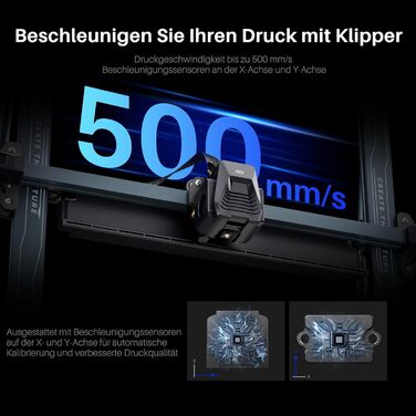 Принтер, 500 мм/с, високошвидкісний FDM 3D-принтер із високотемпературним соплом, автоматичним вирівнюванням і екструдером із прям