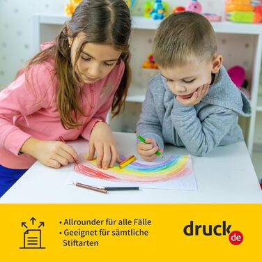 Звичайний папір для принтера DIN A4 5000 аркушів (2 x 5 x 500 аркушів) Білий універсальний офісний папір для копіювання Ідеально підходить для офісу та дому (2 коробки 5000 аркушів)