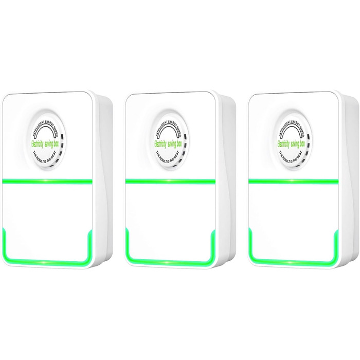 Енергозберігаюча розетка, вогнестійкий корпус ПК 90-250 В, 3 упаковки, безпечна та надійна високоефективна енергозберігаюча коробка для великих магазинів електроприладів (вилка ЄС)