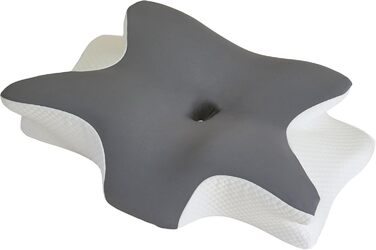 Ортопедична подушка для шиї з піни з ефектом пам&39яті та подушка для підтримки шийного відділу хребта ергономічна подушка-метелик для сну на боці та на спині від болю в шиї, регульована по висоті та яку можна прати