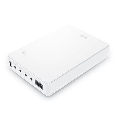 Міні-UPS для роутера, модему, камери з входом AC та виходами USB 5V DC 5V 9V 12V 3A (74Wh, білий)