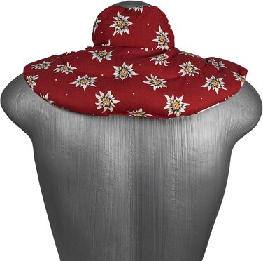 Подушка для шиї GIRAFFENLAND з коміром-стійкою, квітка едельвейса - подушка з вишневих кісточок - подушка для шиї, нагрівальна подушка - дуже затишна грілка для шиї