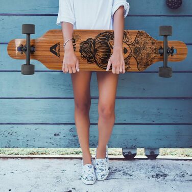 Лонгборд Apollo Weird Pro Cruiser бамбук + склопластик Flex 2 ABEC-9 40" × 9" повний компліт для підлітків дорослих професійний круїзер карвінг фрірайд оригінал Німеччина 2025