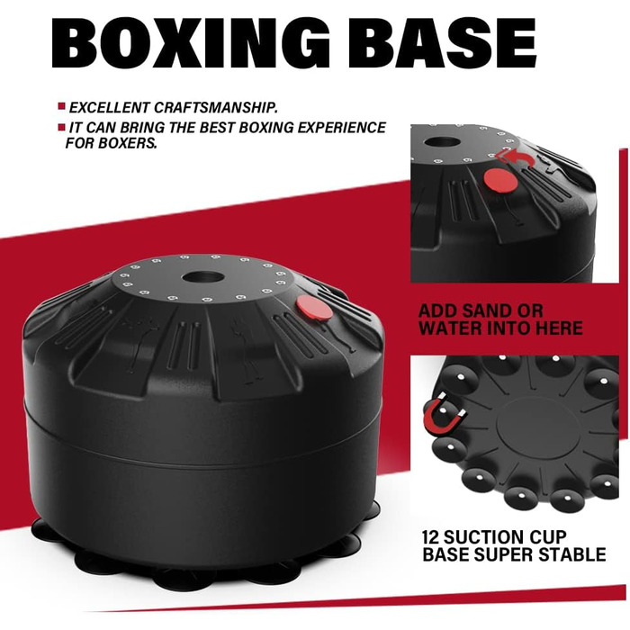 Боксерська груша з боксерськими рукавичками Мішок для кікбоксингу Важкий боксерський мішок для дорослих з всмоктуючою основою Муай