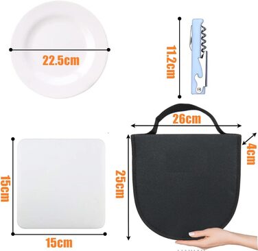 Портативний набір столових приборів для кемпінгу LATERN з 12 предметів, органайзер для кемпінгового посуду, столові прибори з нержавіючої сталі для пікніка, харчові дорожні столові прибори для 2 осіб, для піших прогулянок на свіжому повітрі, для використа