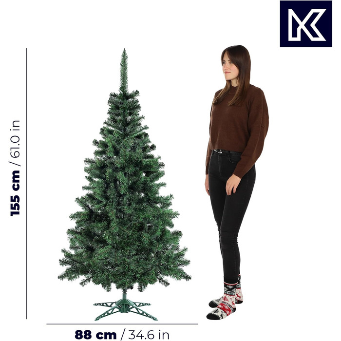 Штучна ялинка з підставкою 155 см KADAX