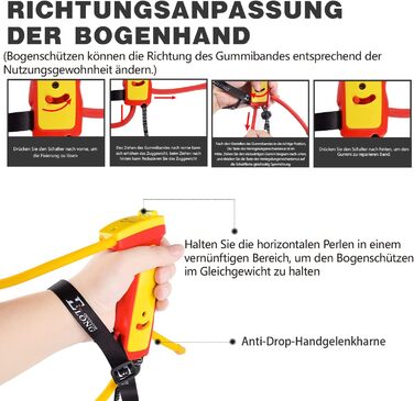 Тренажер для стрільби з лука Elong — силовий розтяжний тренажер для рекурсивних та складних луків, жовтий