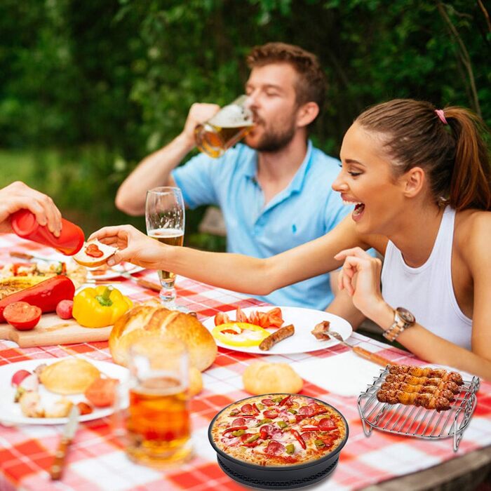 Аксесуари для фритюрниці, аксесуари для фритюрниці 8 дюймів 10 шт. для COSORI/PRINSES/INNSKY/PROSCENIC/PHILIPS/NINJA/GOWISE і всі фритюрниці 4.7 л, 5.5 л, 6.2 л, 6.4 л, 7.3 л