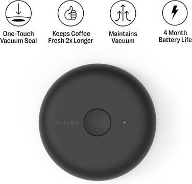 Електричний вакуумний контейнер та контейнер для зберігання Fellow Atmos Герметичні контейнери для кави та їжі Контейнер для кави (Прозоре скло, 0,7 літра) Прозоре скло 0,7 л