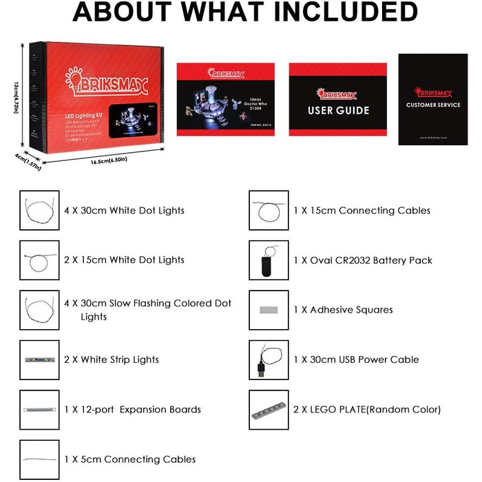 Комплект світлодіодного освітлення BRIKSMAX для LEGO Ideas "Доктор Хто" (21304)
