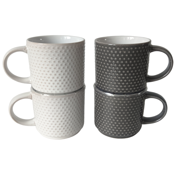 Набір чашок на підставці Limited Edition Point, 4х400 мл  (7123376)