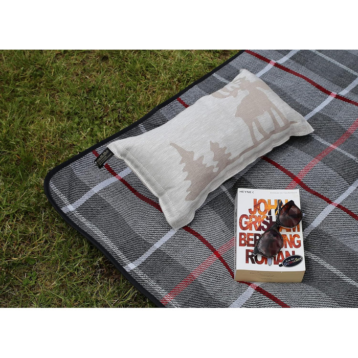 Подушка для сауни, Улюблена подушка, Дорожня подушка Дизайн Лось, бежевий/білий Розміри 40 x 22 см, Льон/Бавовна Не містить шкідливих речовин, сертифікована Oeko-Tex Standard 100 Зроблено у Фінляндії, 1