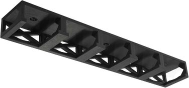 Підставка для спецій Mobilefox під шафу, підходить для 5 банок для спецій Ankerkraut з корком, чорна. Для 5 банок для спецій.