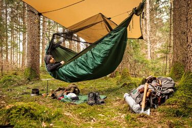 Підковдра Ідеальний термозахист до -5 C для гамаків. Uderquilt Ультралегкий, компактний і дихаючий для гамаків середнього розміру Розміри 2,60м х 1,20м Вага 0,99 кг