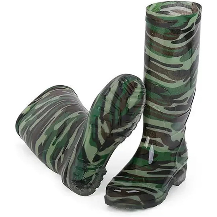 Чоловічі гумові чоботи, довгі гумові чоботи на гумовій підошві, водонепроникні робочі чоботи для чоловіків, 38 см, розмір ЄС 40
