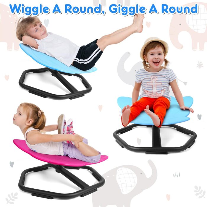 Дитячий карусельний стілець TERRAMUS, що обертається, стільчик-балансир тренує фізичну координацію та рівновагу, ігрове обладнання