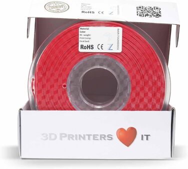 Мм Червоний 1кг - високоякісний нитковий матеріал для 3D-друку, простий у використанні, ідеальний для моделей та прототипів, 3D PLA 1.75