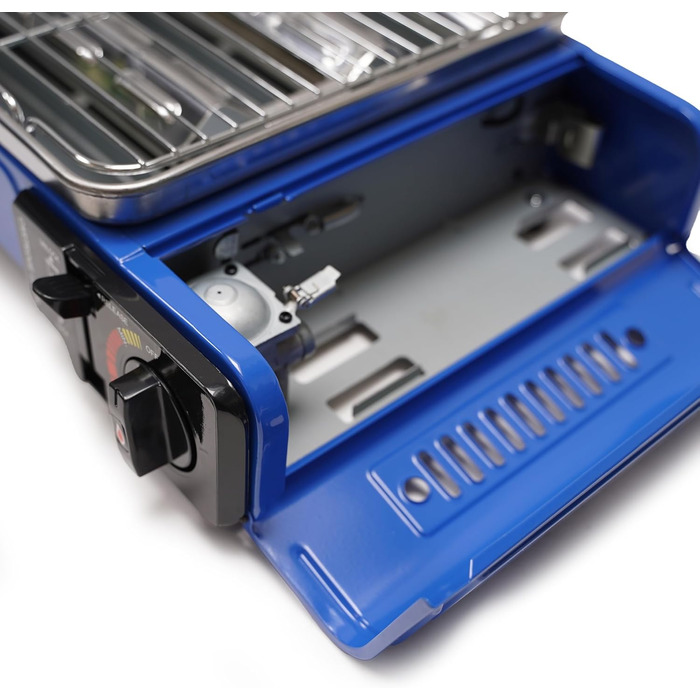 Кемпінговий гриль Evergrill на бутані - Включає 16 газових картриджів - Газовий гриль - Кемпінгова плита - Настільний гриль - Аварійний комплект