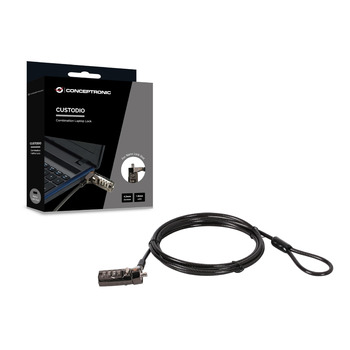 Комбінований замок для ноутбука, слот для нанозамка, 1,8 м, 01BN