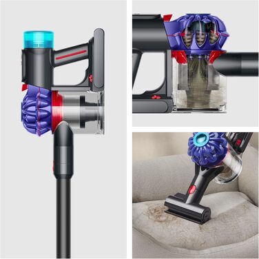 Ручний пилосос Dyson V10 Konical, 150 Airwatt, колір Moulded Vinca та Black