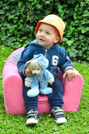 Дитяче крісло FORTISLINE Знімний чохол М&39які пінопластові пташки сірого кольору Міні-крісло з пінопласту Дитяча кімната