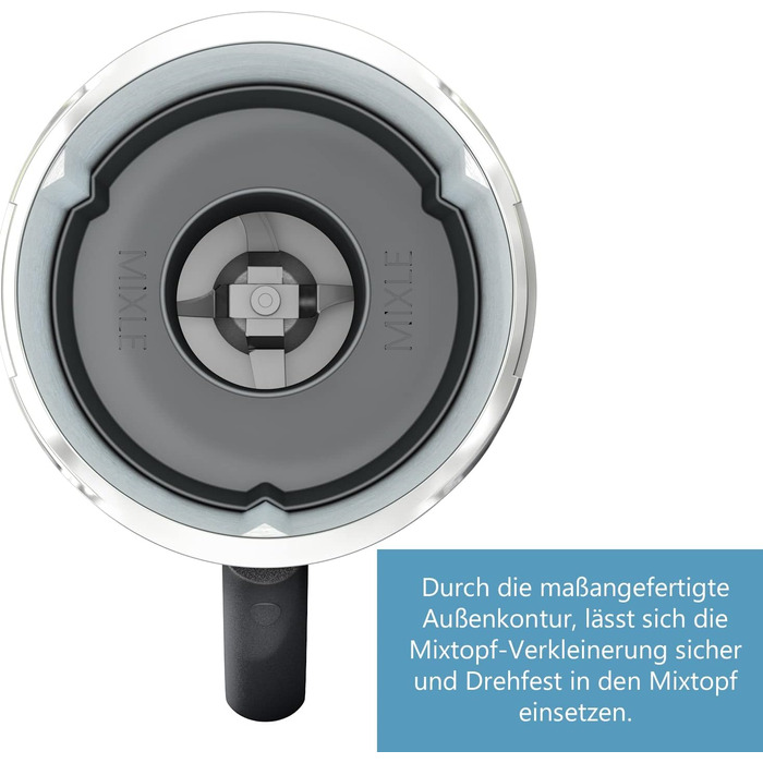 Змішувальна камера Mixle, редукція змішувальної чаші, сумісна з Thermomix TM6, TM5, більш ефективне подрібнення їжі