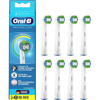 Щітки для електричної зубної щітки Oral-B Precision Clean, 8 шт. , зі щетиною CleanMaximiser для оптимального догляду за зубами, Насадка для зубних щіток Oral-B Green 8 шт. (1 упаковка)